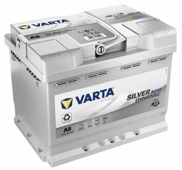 A8 Varta Silver Dynamic 027 AGM Car Battery 12V  (560901068) D52 Replacement