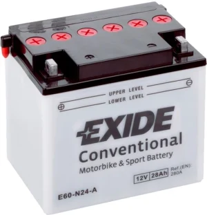 EXIDE 12V Motorcycle Battery - E60-N24-A