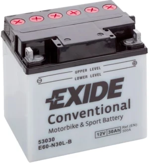EXIDE 12V Motorcycle Battery - E60-N30L-B