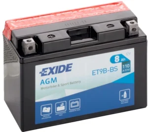 EXIDE MF Motorcycle Battery - ET9B-BS