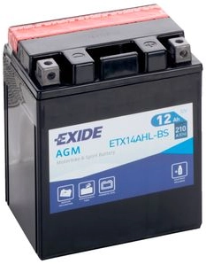 EXIDE MF Motorcycle Battery - ETX14AHL-BS
