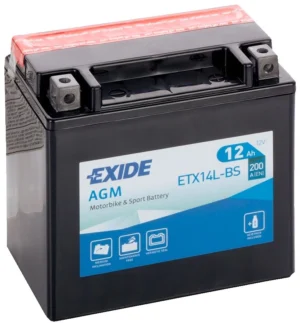 EXIDE MF Motorcycle Battery - ETX14L-BS