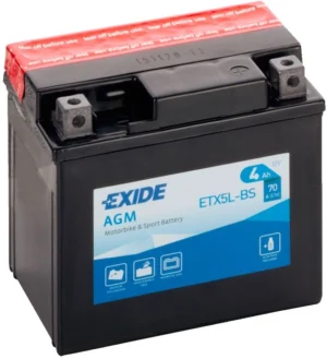EXIDE MF Motorcycle Battery - ETX5L-BS