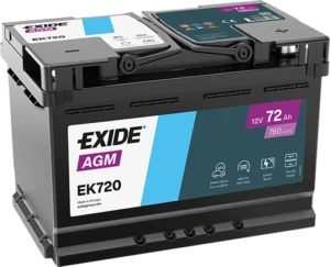 EXIDE Micro-Hybrid - AGM Battery - EK720