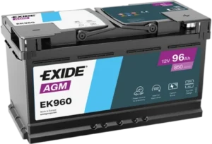 EXIDE Micro-Hybrid - AGM Battery - EK960