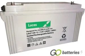LUCAS 12V 120AH AGM CYCLIC BATTERY LSLC120-12
