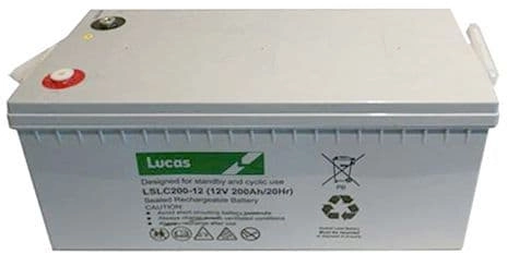 LUCAS 12V 200AH AGM CYCLIC BATTERY LSLC200-12