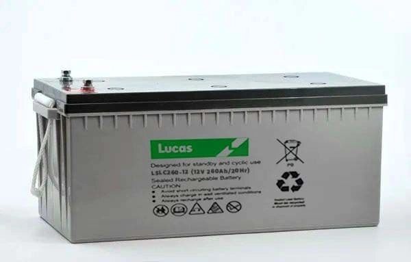 LUCAS 12V 260AH AGM CYCLIC BATTERY LSLC260-12