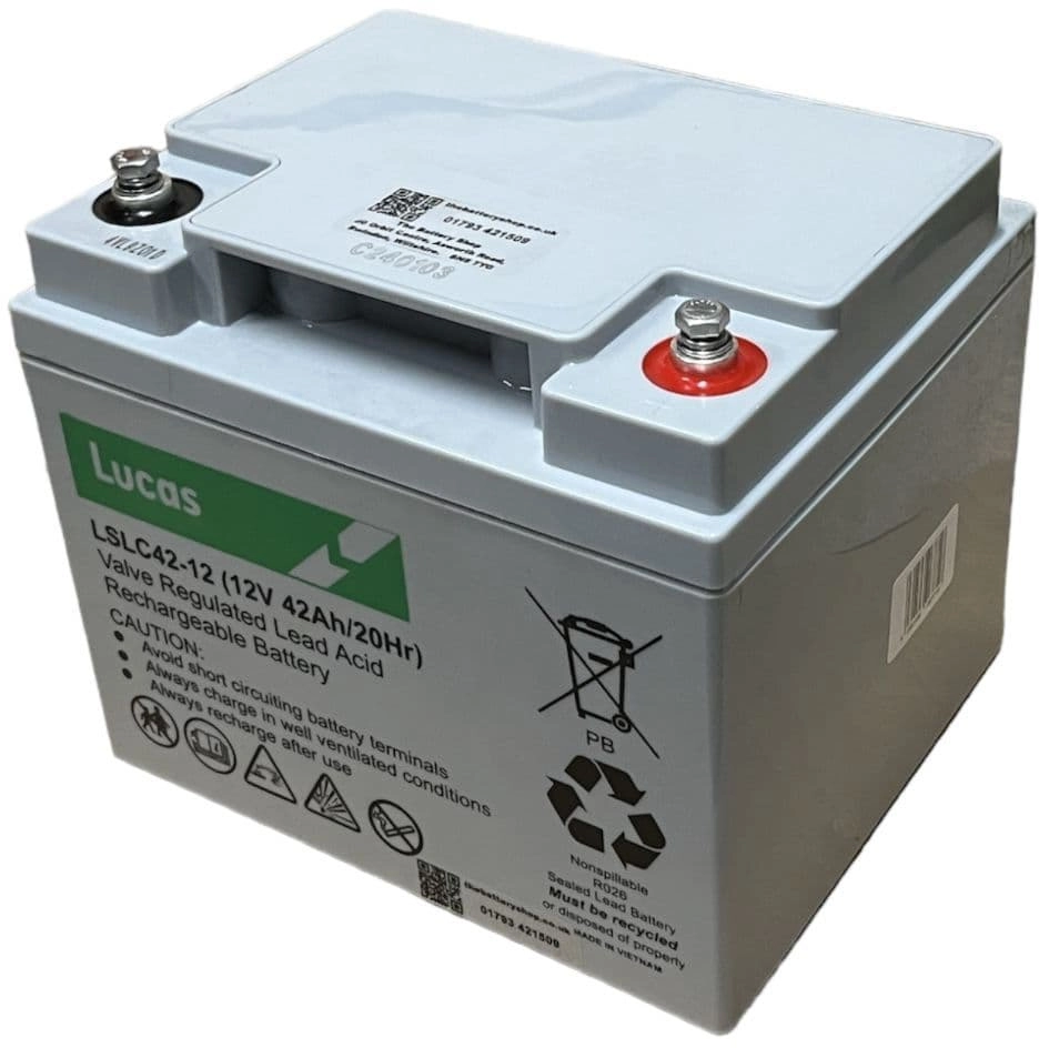 LUCAS 12V 42AH AGM CYCLIC BATTERY LSLC42-12