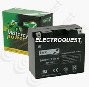 LUCAS 12V SEALED MOTORCYCLE BATTERY LTS12B4
