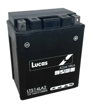 LUCAS 12V SEALED MOTORCYCLE BATTERY LTS14LA2