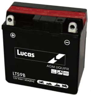 LUCAS 12V SEALED MOTORCYCLE BATTERY LTS9B