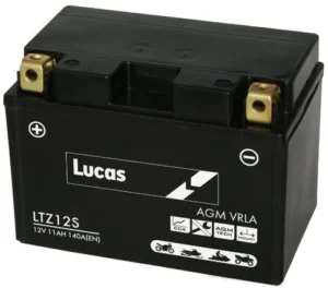 LUCAS 12V SEALED MOTORCYCLE BATTERY LTZ12S