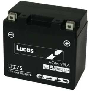 LUCAS 12V SEALED MOTORCYCLE BATTERY LTZ7S
