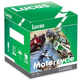 LUCAS 6V MOTORCYCLE BATTERY WITH ACID PACK L6N42A4