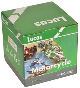 LUCAS 6V MOTORCYCLE BATTERY WITH ACID PACK LB496