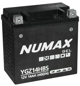 NUMAX 12V GEL MOTORCYCLE BATTERY FOR HARLEY DAVIDSON YGZ14HBS