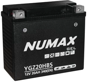 NUMAX 12V GEL MOTORCYCLE BATTERY FOR HARLEY DAVIDSON YGZ20HBS