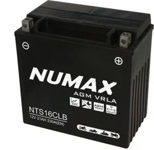 NUMAX 12V SEALED MOTORCYCLE BATTERY NTS16CLB