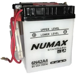 NUMAX 6V MOTORCYCLE BATTERY WITH ACID PACK 6N42A4